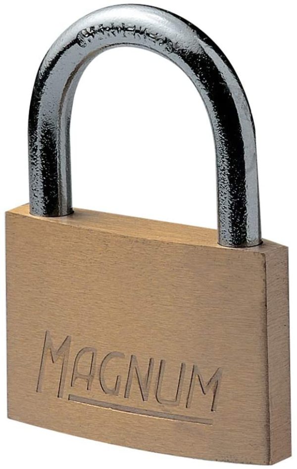 CAD20 Magnum Piccolo Lucchetto in Ottone Massiccio e Chiave, Oro, 3.4 x 2 x 0.8 cm - immagine 2