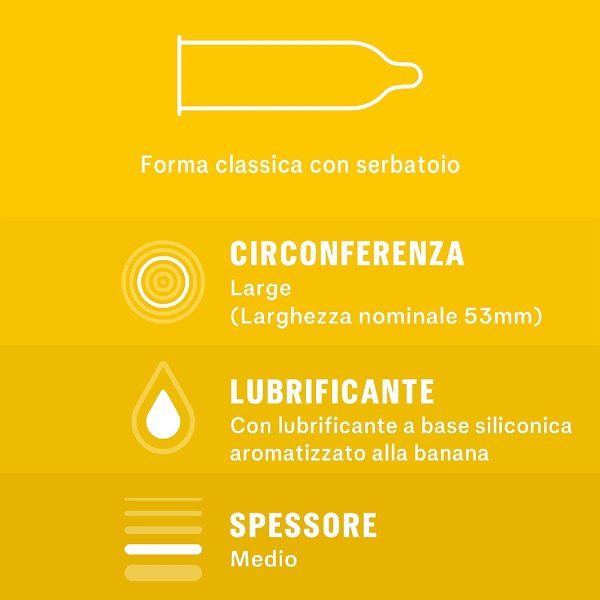 Durex Tropical Preservativi Aromatizzati alla Frutta (Banana, Mela, Fragola e Arancia), 6 Profilattici - immagine 6