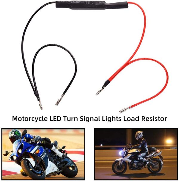 Moto LED lampeggiatore 4PCS 12V Motorbike Indicatore di direzione Indicatore di Resistenza Flash Fix Error (10W) - immagine 5