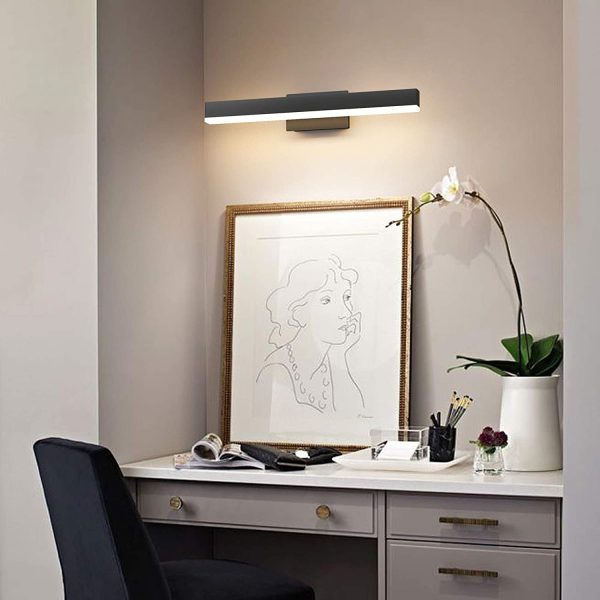 Lampada da Specchio a LED per Bagno 14W 40CM 1200LM, Bianco Caldo 3000K Lampada Armadio Applique da Parete IP44 Lampada Specchio Bagno - immagine 7