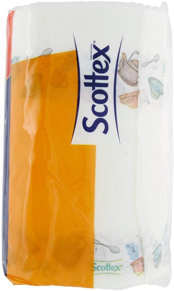 Scottex Quanto Basta, Carta Cucina Opzione Mezzo Strappo, Confezione da 3 Maxi Rotoli - immagine 5