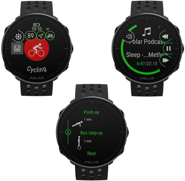 Polar Vantage M - M2 - Smartwatch Multisport con GPS, Monitoraggio Frequenza Cardiaca dal Polso, Allenamenti Personalizzati, Analisi del Sonno e Recupero, Running Program, Controlli Musica - immagine 5