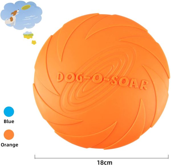 Xingsky 2 Pezzi Frisbee per Cani, Frisbee di Gomma, Frisbee per Cani, Frisbee per Cani di Piccola Taglia, Frisbee Pieghevole, Frisbee Giocattolo per Cani Durevole, per Addestramento del Cane - immagine 4