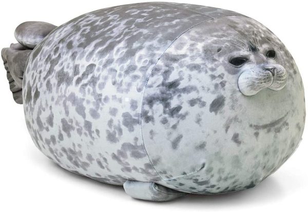 Fortuning's JDS Sigillo Cuscino Foca Morbido Peluche Cuscino Sigillo Giocattolo del Cuscino della Peluche Cuscino Morbido Peluche Animali Giocattolo Regalo per Bambini e Adulti - immagine 2