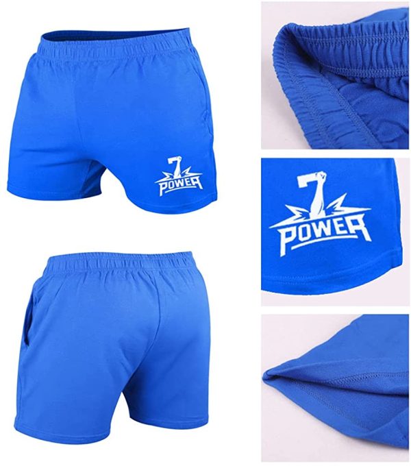 7Power Pantaloncini da Allenamento da Corsa da 5" da Uomo con Tasche per Bodybuilding e Fitness