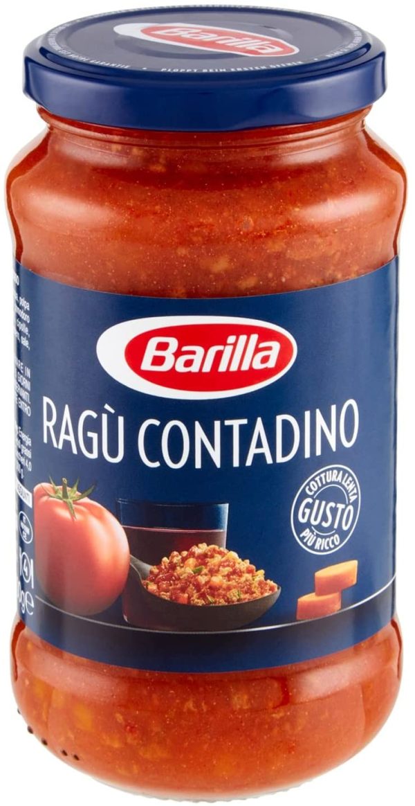 Barilla Sugo Rag?? Contadino Salsa Pronta al Pomodoro con Vino Rosso, 400g - immagine 4