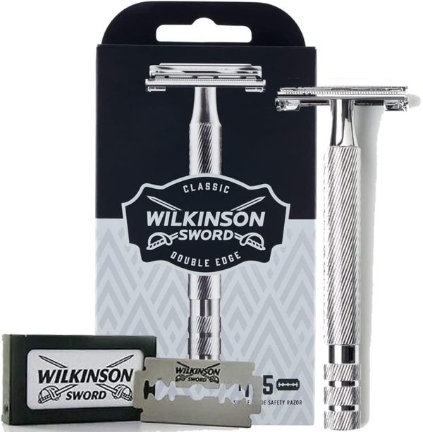 WilkinsonSword - Rasoio Classic Premium - Edizione Vintage - Lama a Doppio Taglio per Uomo - Rasatura Classica - Confezione da 1 Rasoio - immagine 8