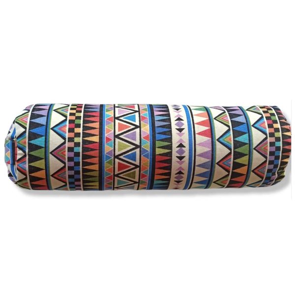 Bolster cilindrico per yoga - Cuscino yoga | Rivestimento sfoderabile e lavabile | Ripieno di pula di farro biologico | Maniglia per il trasporto | 64 x 20 - immagine 6