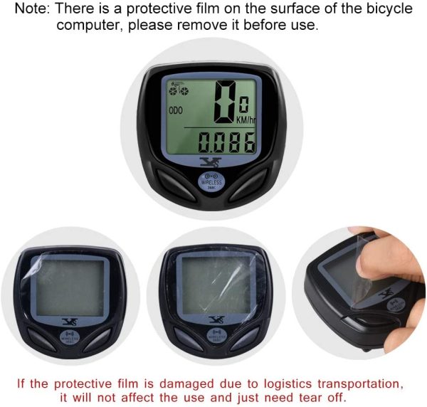 DINOKA Contachilometri Bici Senza Fili,YS Computer di Bicicletta,Impermeabile Bici Computer per Tachimetro Bici Wireless Ciclocomputer con Display Retroilluminato,la Distanza di Tracciamento,velocit?? - immagine 5