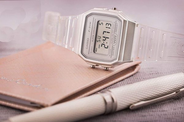 Casio Orologio Digitale Quarzo Donna con Cinturino in Resina F-91WS-4EF - immagine 3