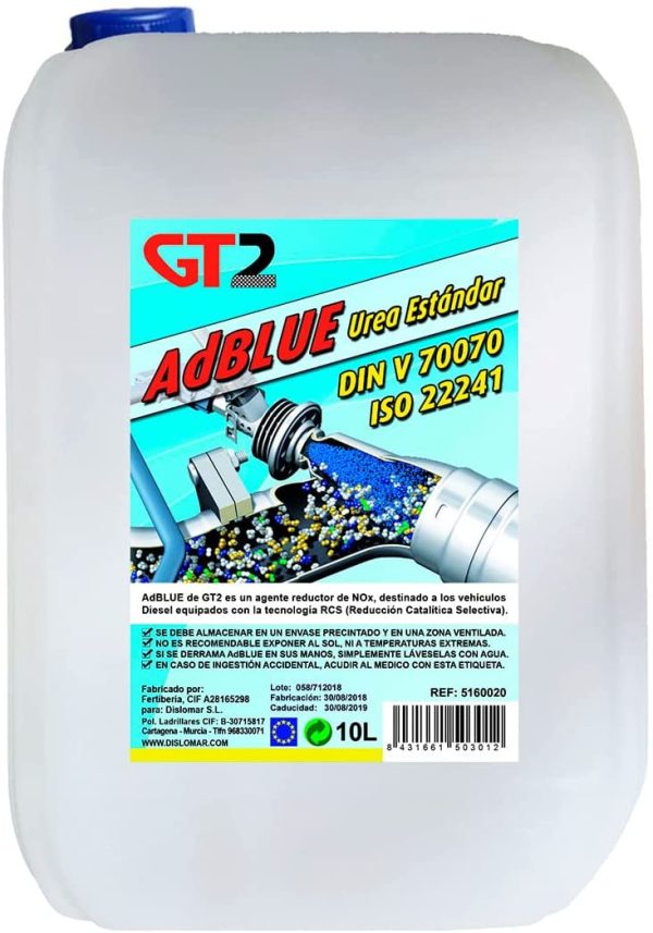 AdBlue - Additivo soluzione di urea per trattamento dei gas di scarico SCR, 10 litri, con ugello