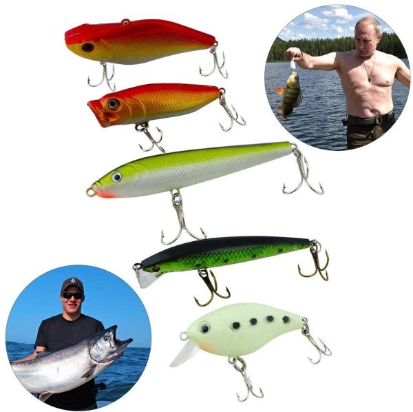 Vicloon Esche da Pesca, 120 Pezzi Esche Artificiali da Pesca Contiene Crankbaits, Stickbait, Esche, Vermi, Esche Dure, Ganci Singolo, Pinze, ECC - immagine 2