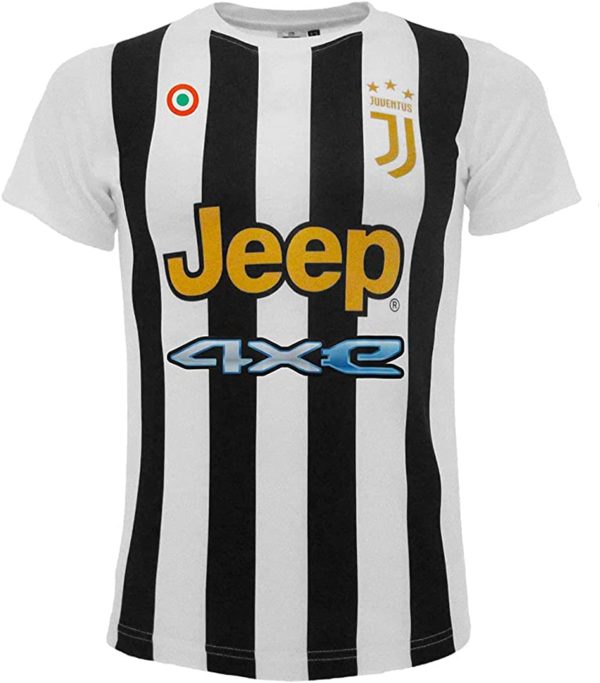 Sportbaer Maglia Calcio Federico Chiesa Stagione 2021 2022. Maglia Bianco Nera Numero 22. Prima Maglia. Replica Ufficiale autorizzata. Taglie da Adulto e da Bambino. - immagine 4