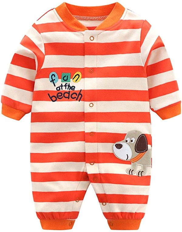 Bambino Pagliaccetto in Cotone Ragazze Ragazzi Pigiama Neonato Tutina Fumetto Outfits - immagine 2