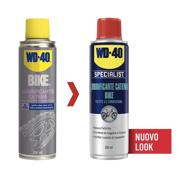 WD-40 Bike Lubrificante Catena Bici Spray al PTFE Per Tutte Le Condizioni, 250 ml - immagine 2