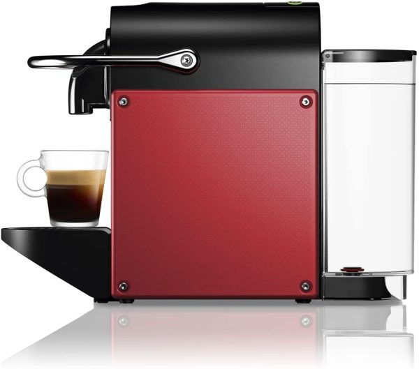 Pixie EN124.R Macchina per caff?? Espresso di De'Longhi, 1260 W, Plastica, Rosso, Metallo - immagine 7