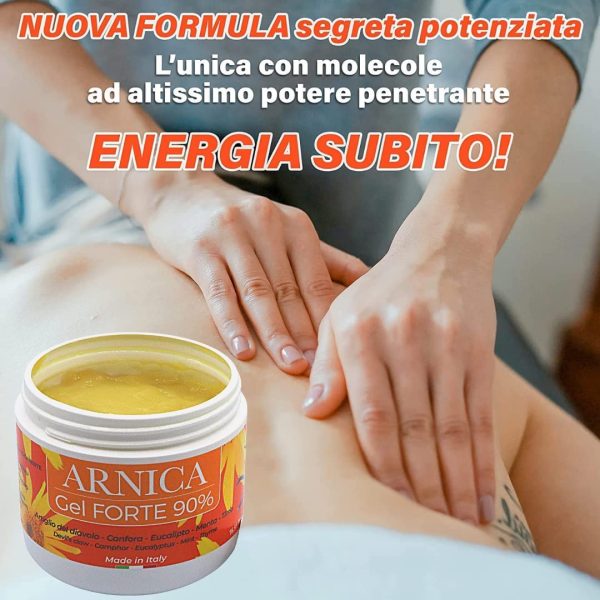 PharmaC+ Arnica per Cavalli uso Umano 90% 500ml, Arnica Gel FORTE, Estratto Puro CONCENTRATA, Crema Arnica Montana per Massaggi Sport Dolori Muscolari, con Artiglio del Diavolo Canfora Menta Timo