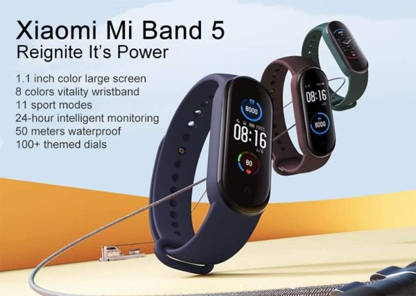 Xiaomi Mi Band 5 Activity Braccialetto Smart, Activity Monitor, Nero - immagine 8