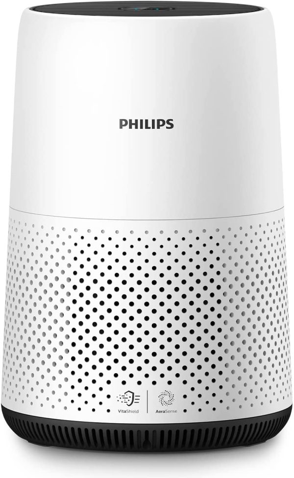 Philips 800 Series Purificatore D'aria - rimuove germi, polvere e allergeni in ambienti fino a 49m2, 3 Velocit??, Modalit?? Sleep (AC0820/10) - immagine 3