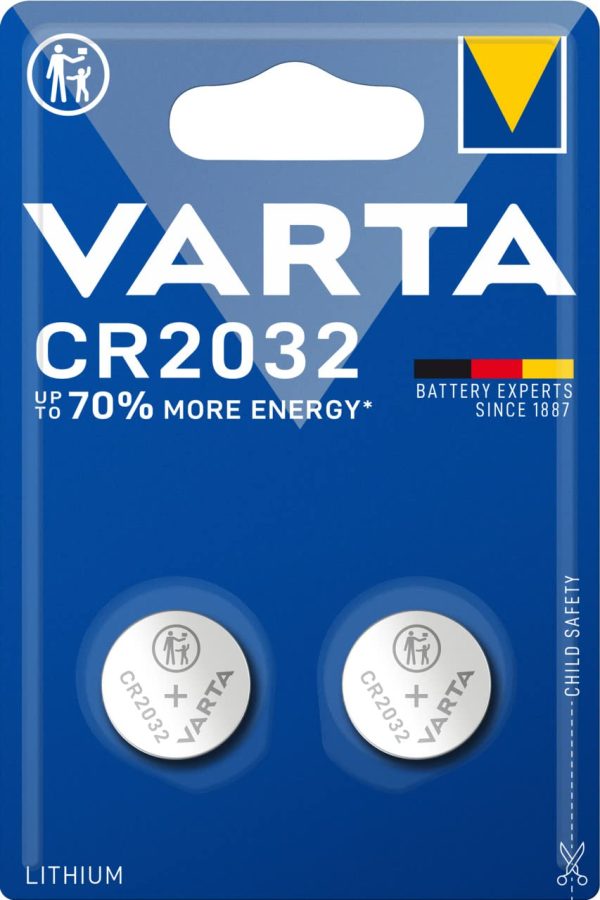 Varta CR2032 Professional Electronics Batteria Litio, Confezione da 2 Pezzi