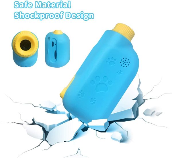 Fotocamera per Bambini Giocattolo Videocamera Digitale per Bambini Giocattolo per Bambini Schermo HD da 2.4 pollici 1080P con 32 GB TF Card Giocattoli da Regalo da 3 a 12 anni Ragazzi e Ragazze (blu) - immagine 5