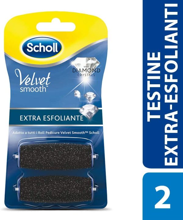 Scholl Velvet Soft Ricarica Roll per Pedicure, Extra Esfoliante, 2 Pezzi, Confezione Singola - immagine 5