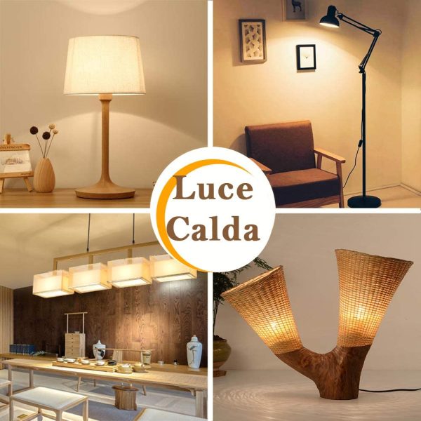 Lampadine LED Candela,E14,8W Equivalenti a 64W,3000K,luce bianca calda,Confezione da 6 - immagine 6