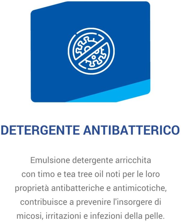 BIODERM Plus Timo Dermodetergente Antibatterico Arricchito con Timo e Tea Tree Oil, 500 ml