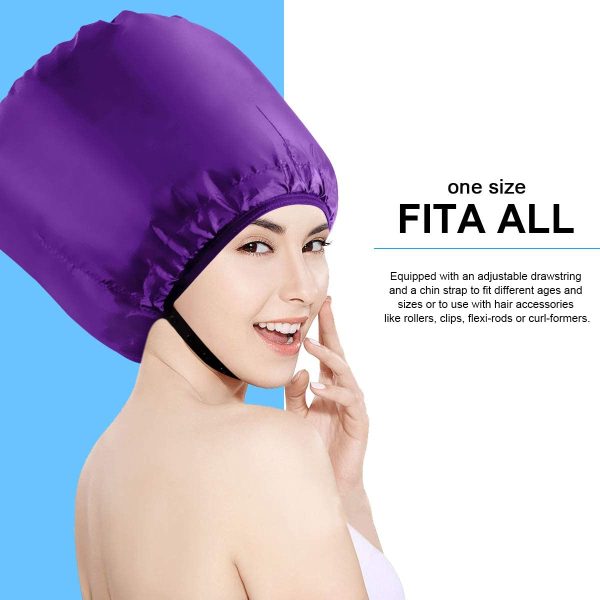 CestMall Casco Cuffia Asciuga Capelli Portatile Fono Phono Fon Phon Asciugacapelli Termico Termica Attacco Universale (purple) - immagine 2