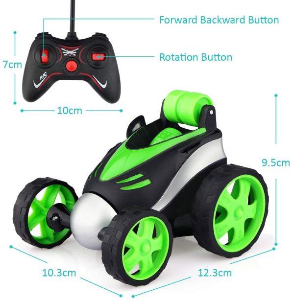 Baztoy Macchina Telecomandata, Giocattoli per Bambini 3 4 5 6 7 8 Anni Mini Auto Radiocomandata 360??Rotazione Macchinina Elettrica Regali Bambina Bambino Giochi Interno Esterno Giardino - immagine 5