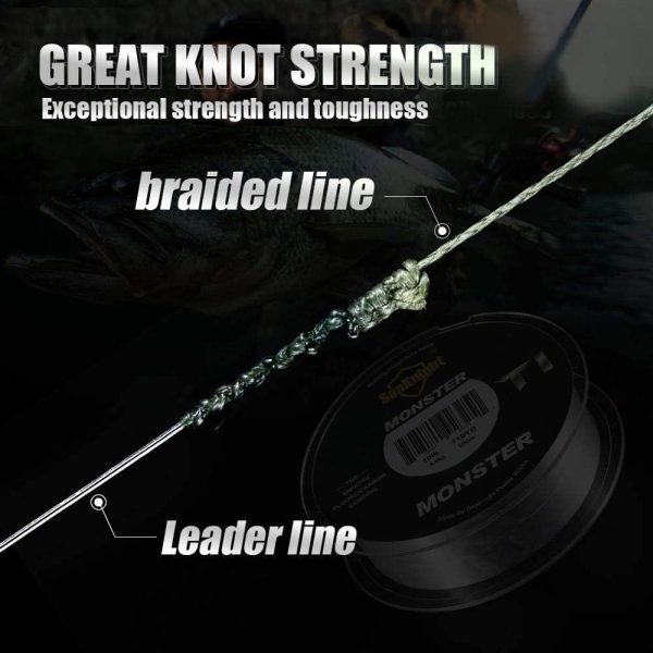 SeaKnight W8/S9 8/9 Fili Lenza da Pesca trecciato 300M/500M Filo da Pesca alla Carpa Acqua salata Pesca in Mare 15-100LB - immagine 8