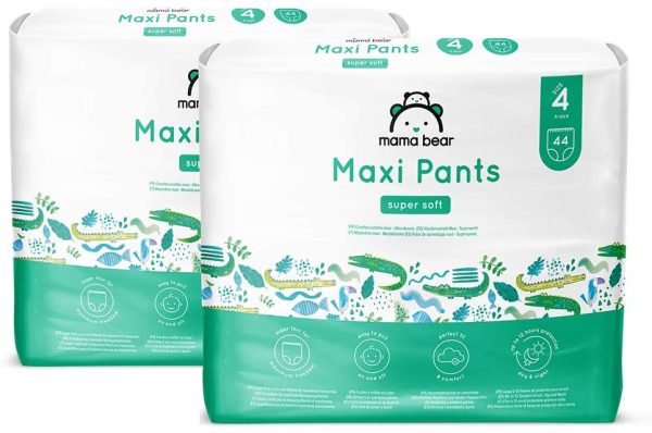 Marchio Amazon - Mama Bear Pannolini a mutandina maxi - Taglia 4 (8-15kg), 2 confezioni da 44 pezzi - immagine 2