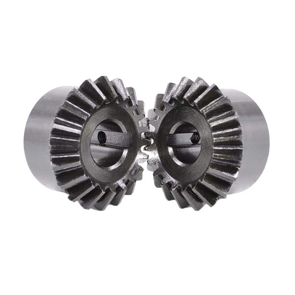 2 pezzi Rapporto 1: 1 in acciaio al carbonio Bevel Gear 1Module 20/25/30 Denti Alesaggio foro 6/8/10/12mm di Gear Wheel - immagine 3