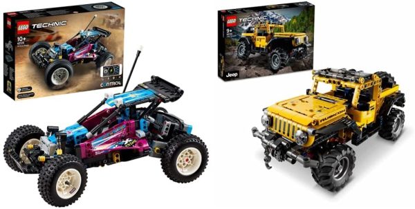 LEGO Technic Buggy Fuoristrada Rc, Macchina Telecomandata Con Control+ App, Giocattolo Per Bambini Di 10+ Anni &  Technic Jeep Wrangler 4X4, Modello Fuoristrada Suv Giocattolo Da Costruzione, 42122