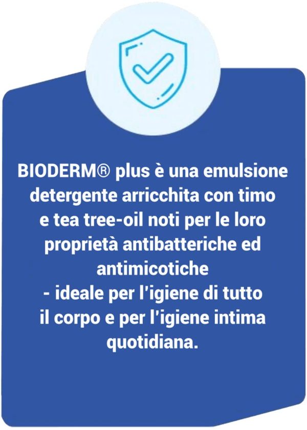 BIODERM Plus Timo Dermodetergente Antibatterico Arricchito con Timo e Tea Tree Oil, 500 ml - immagine 2