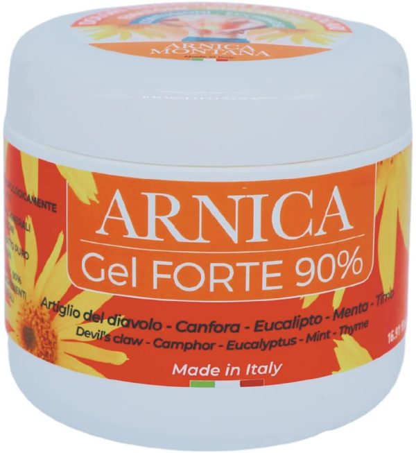 PharmaC+ Arnica per Cavalli uso Umano 90% 500ml, Arnica Gel FORTE, Estratto Puro CONCENTRATA, Crema Arnica Montana per Massaggi Sport Dolori Muscolari, con Artiglio del Diavolo Canfora Menta Timo - immagine 3