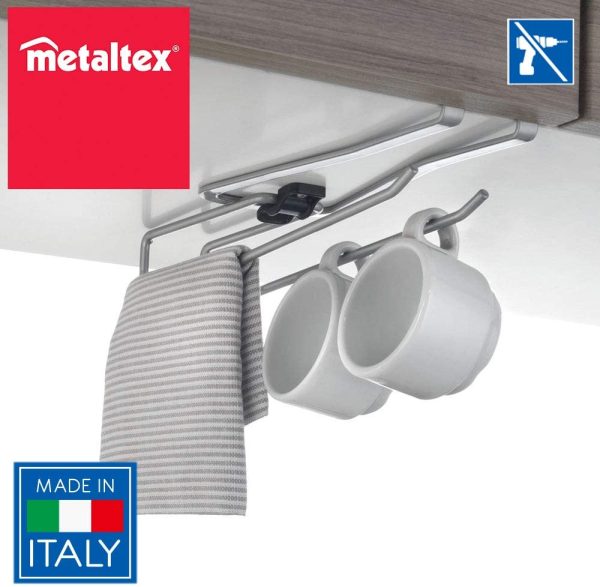 All In All In- sottoripiano Multiuso, Filo Ferro, Grigio Metallizzato, 8x28x6 - immagine 2