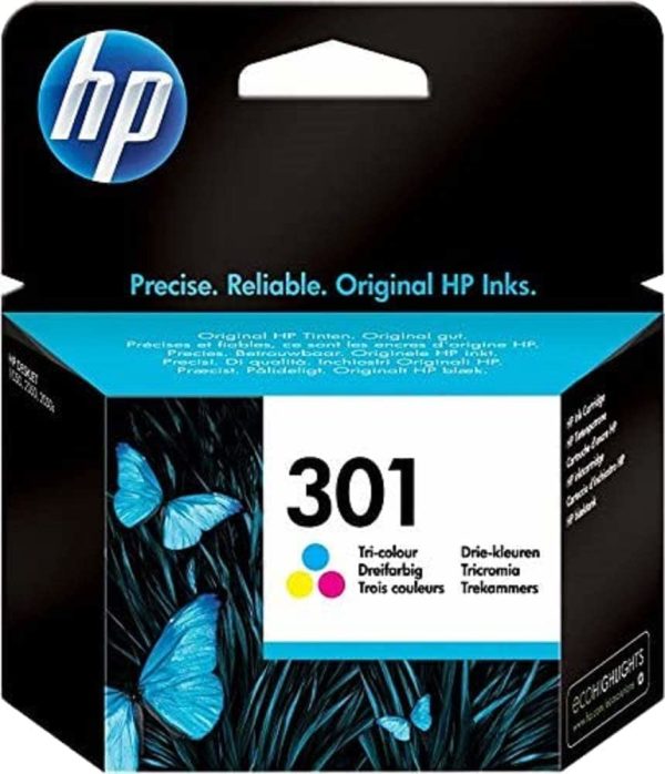 HP 301 CH562EE Cartuccia Originale, da 165 Pagine, per HP DeskJet Serie 1000, 1050 1500, 2000, 2050, 2500, 3000 e 3050, HP Envy Serie 4500 e 5500 e HP Officejet Serie 2600 e 4600, Tricromia - immagine 2