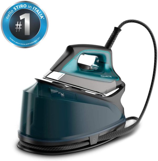 DG7621 Compact Steam PRO Ferro da Stiro con Caldaia Silenziosa, Pressione Fino a 6.2 Bar, 2200 W, 1,1 Litri, Colpo Vapore 310 g/min, Ferro da Stiro a Vapore con Tecnologia Eco Intelligence