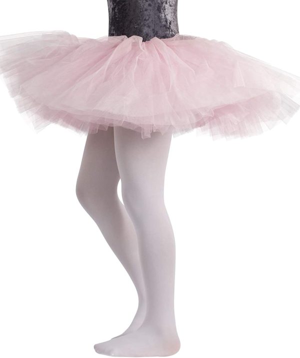 CALZITALY Collant Danza Bambina | Calze Ballet Bimba | 40 Den | Rosa, Nero, Naturale, Bianco | - immagine 3