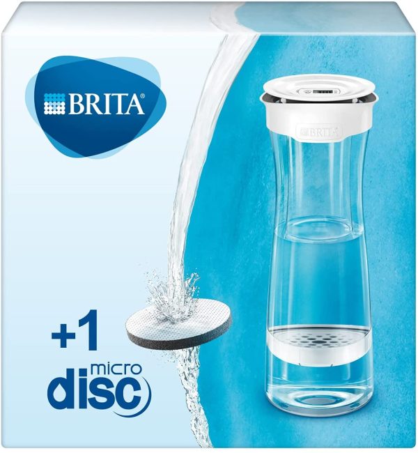 BRITA Bottiglia filtrante - Bottiglia filtrante per acqua compatibile con dischi filtranti MicroDisc, 1.3 L, riduce cloro e microparticelle, 1 MicroDisc incluso per 4 settimane di filtrazione - immagine 3