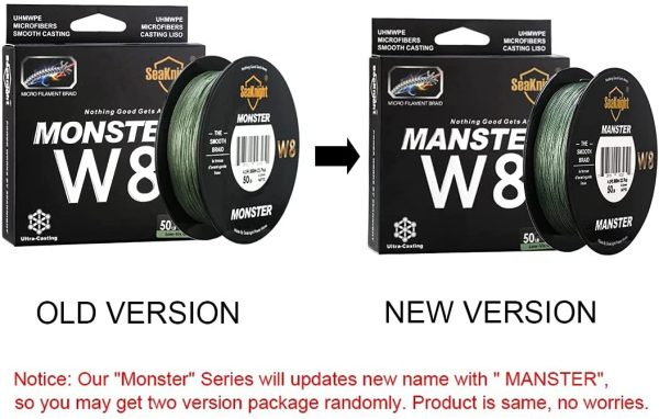 SeaKnight W8/S9 8/9 Fili Lenza da Pesca trecciato 300M/500M Filo da Pesca alla Carpa Acqua salata Pesca in Mare 15-100LB - immagine 6