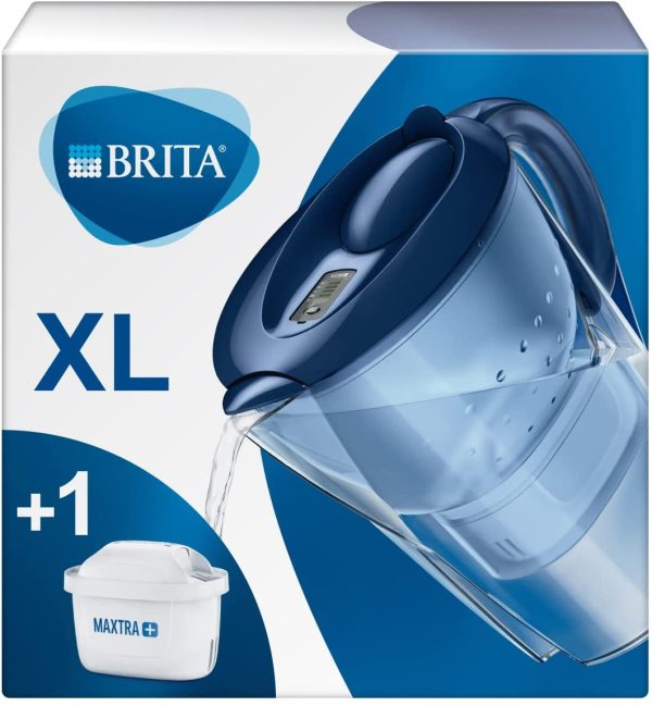 Marella XL - Caraffa Filtrante per Acqua, 3.5 Litri, 1 Filtro Maxtra+ Incluso, Blu - immagine 6