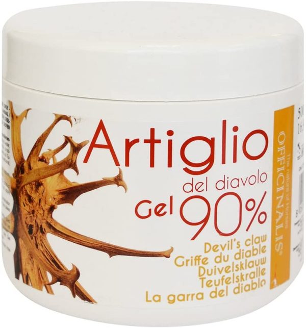 Officinalis Artiglio del Diavolo Gel 90 % contro traumi distorsioni antinfiammatorio Cavalli, 500ml