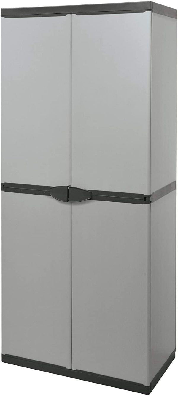 7810C04 Armadio Portascope, Grigio, 68 x 39,5 x 168 cm