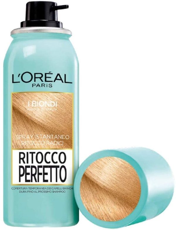 L'Or??al Paris Ritocco Perfetto, Spray Istantaneo Correttore per Radici e Capelli Bianchi, Colore: Biondo, 75 ml - immagine 5