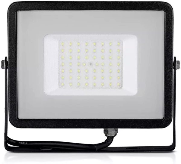 Proiettore Slim LED 50W, Chip Samsung, Nero Luce Naturale 4000K - immagine 2