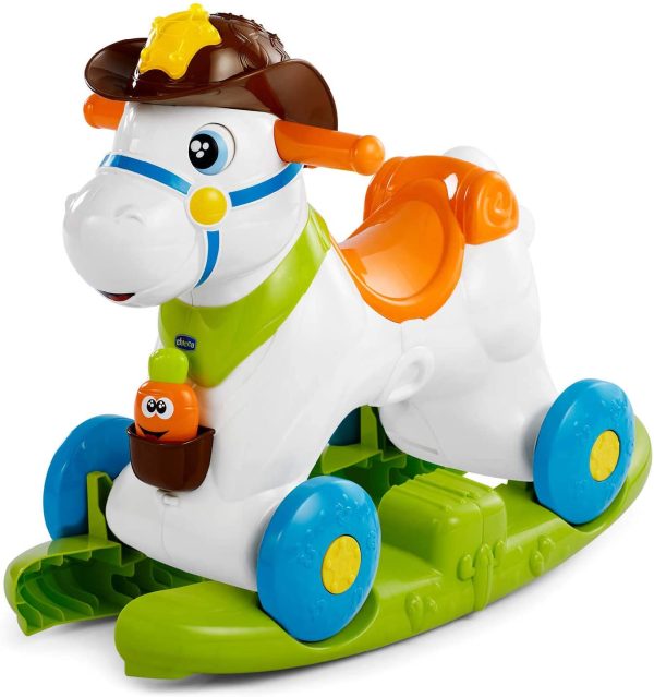 Chicco Cavallo a Dondolo per Bambini Baby Rodeo, Gioco Educativo e Interattivo, Cavallo Cavalcabile Bambino con Effetti Sonori, Max 25 kg, Giochi per Bambini 1-3 Anni - immagine 3