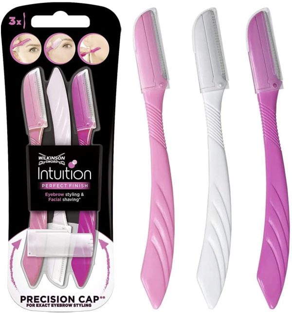 Wilkinson Sword Eyebrow Shaper - Confezione Da Rasoi Per Epilazione Sopracciglia E Viso Donna - 20 G, Rosa, 3 Unit?? - immagine 9