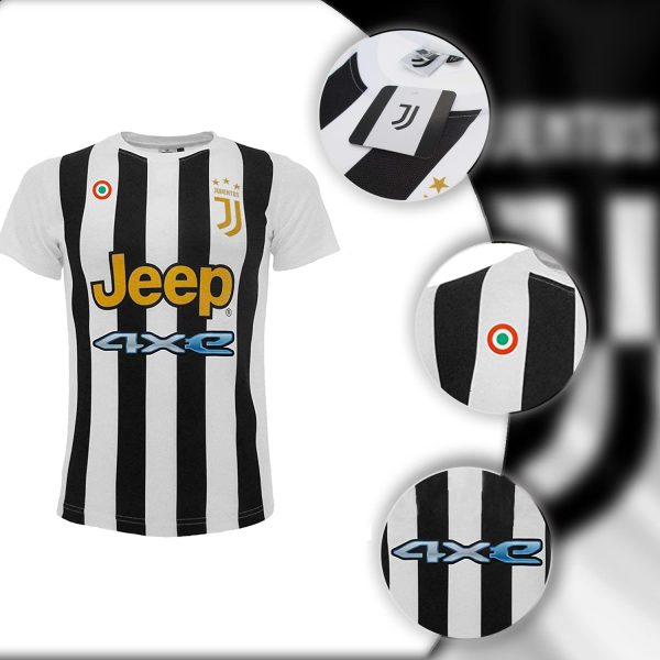 Sportbaer Maglia Calcio Federico Chiesa Stagione 2021 2022. Maglia Bianco Nera Numero 22. Prima Maglia. Replica Ufficiale autorizzata. Taglie da Adulto e da Bambino. - immagine 5